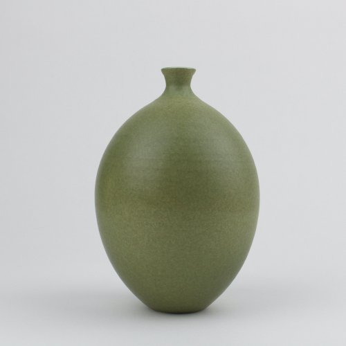 Oval Vase, ollive green