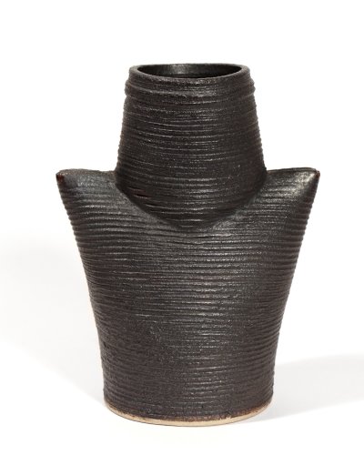 Image of Grooved Mask Pot