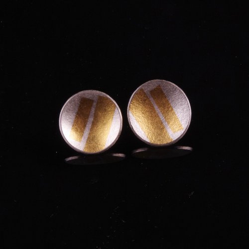 Image of Stud Earrings, textured