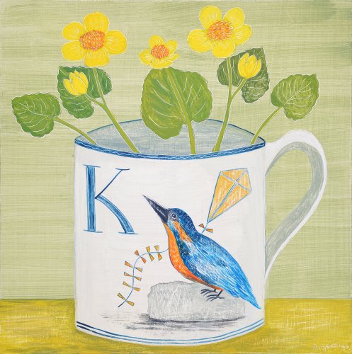 Image of Kingfisher and King Cups