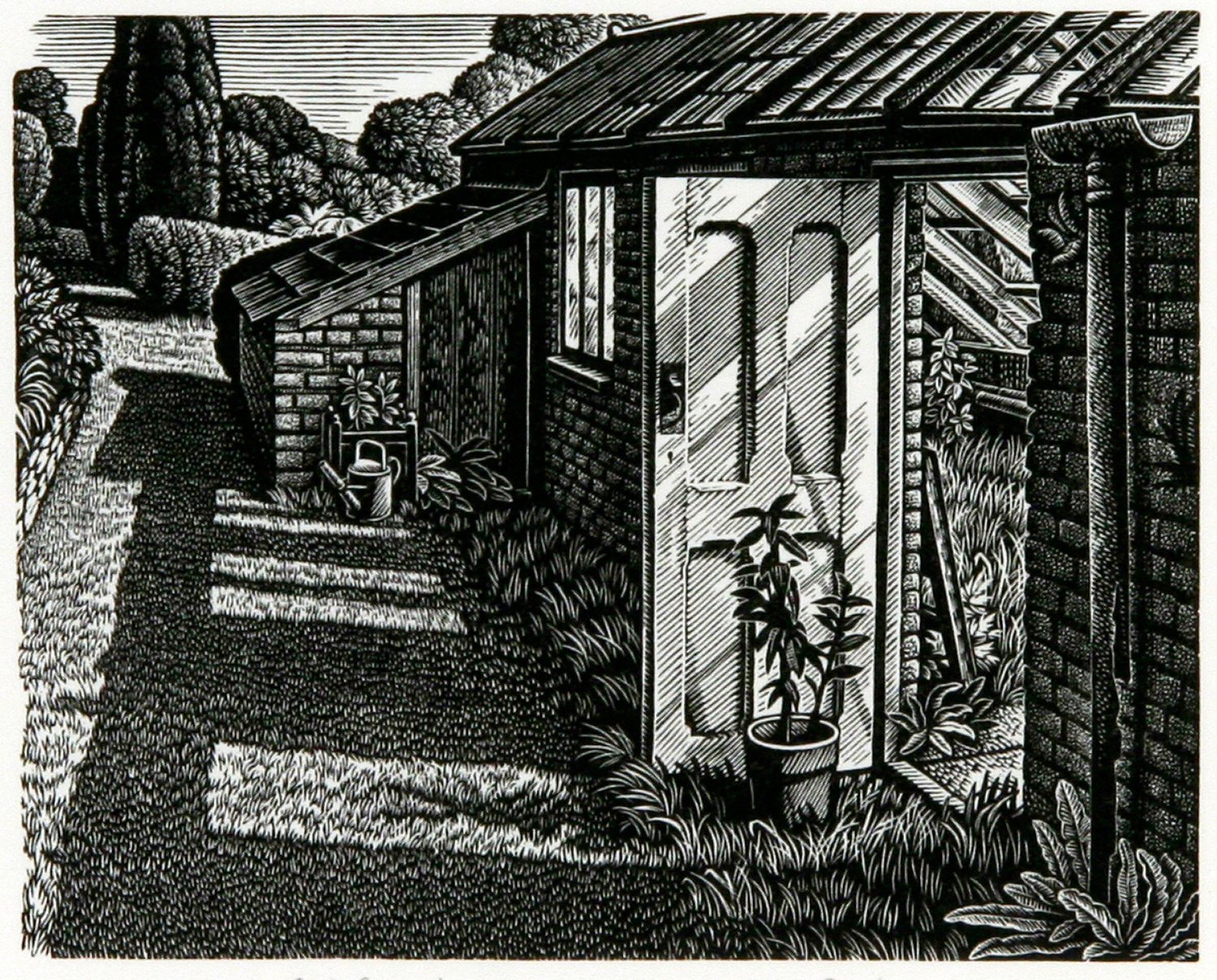 Old Greenhouse, Little Bredy Walled Garden by Howard Phipps