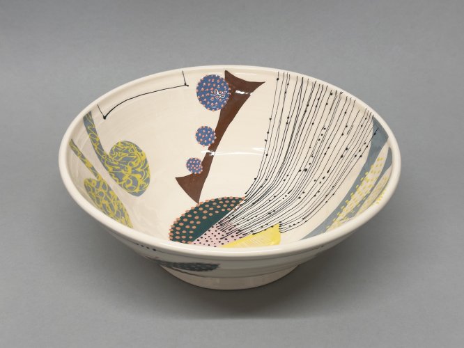 Image of Bowl with Abstract Decoration