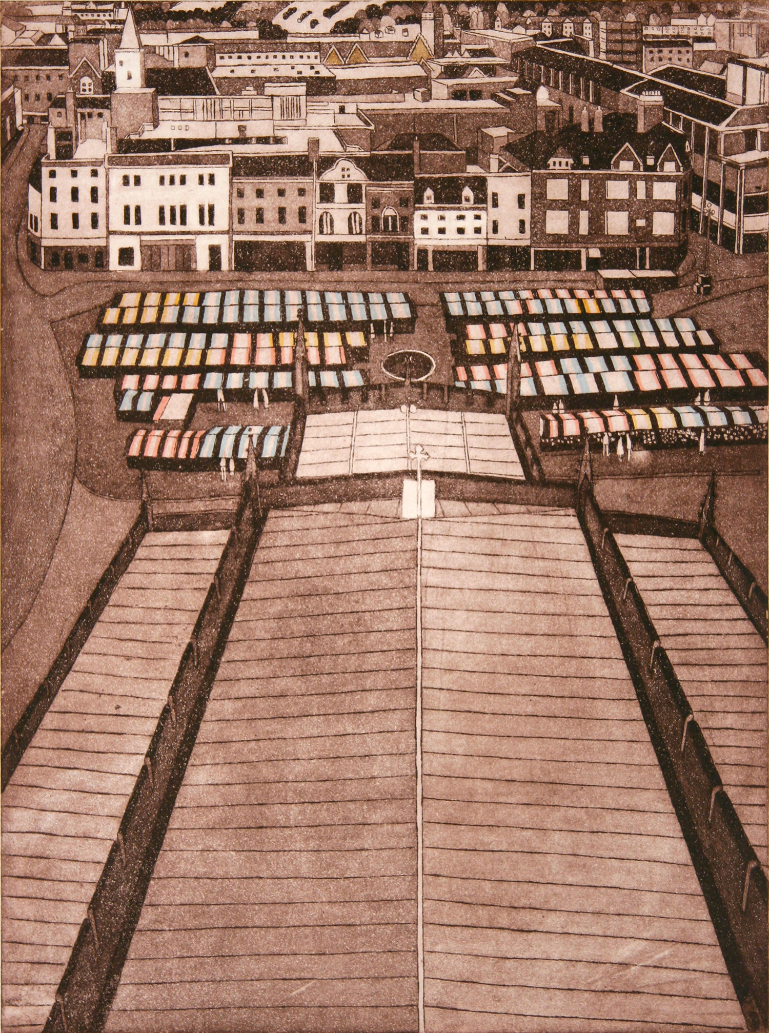 Market Stalls by John Brunsdon