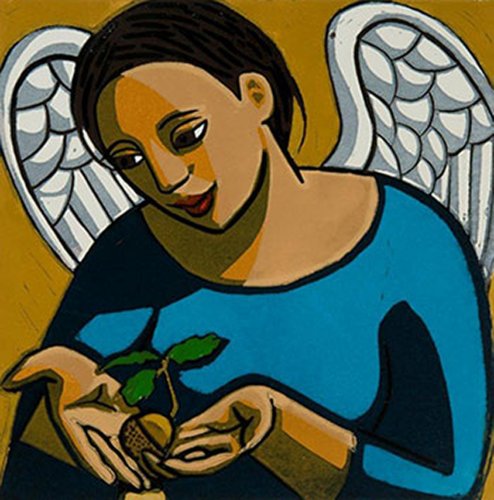 Image of Angel Protecting an Acorn