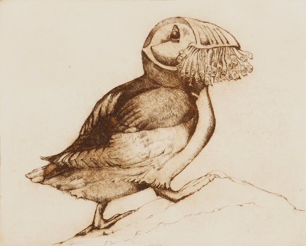 Image of Puffin with Sandeels