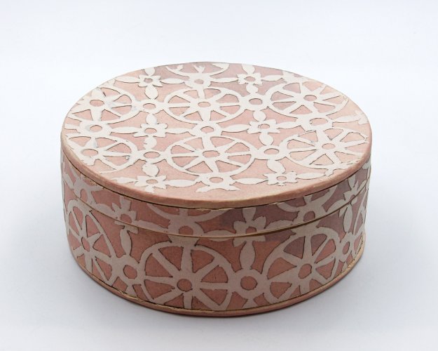 Image of Pink Fretwork Treasure Box