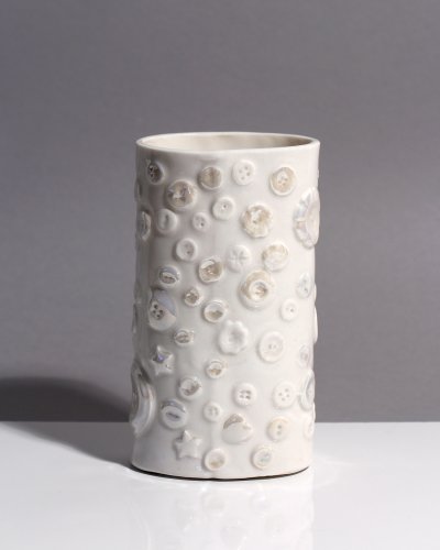 Image of Buttons Oval Vase