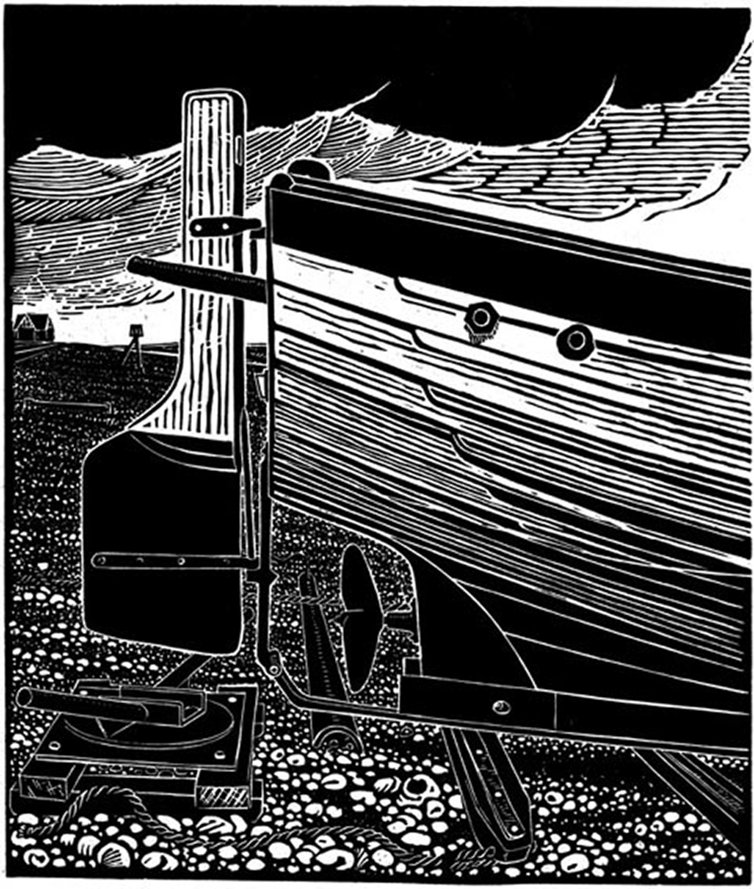 Stern of an Aldeburgh Beach  Boat by James Dodds