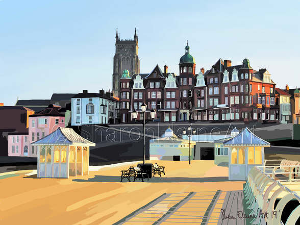 Cromer "Le Grande Cafe" by Sharon Moulton