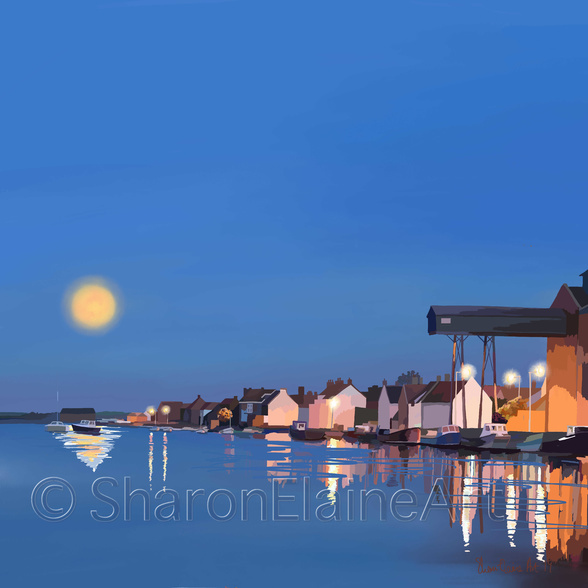 Wells-next-the-sea "night" by Sharon Moulton