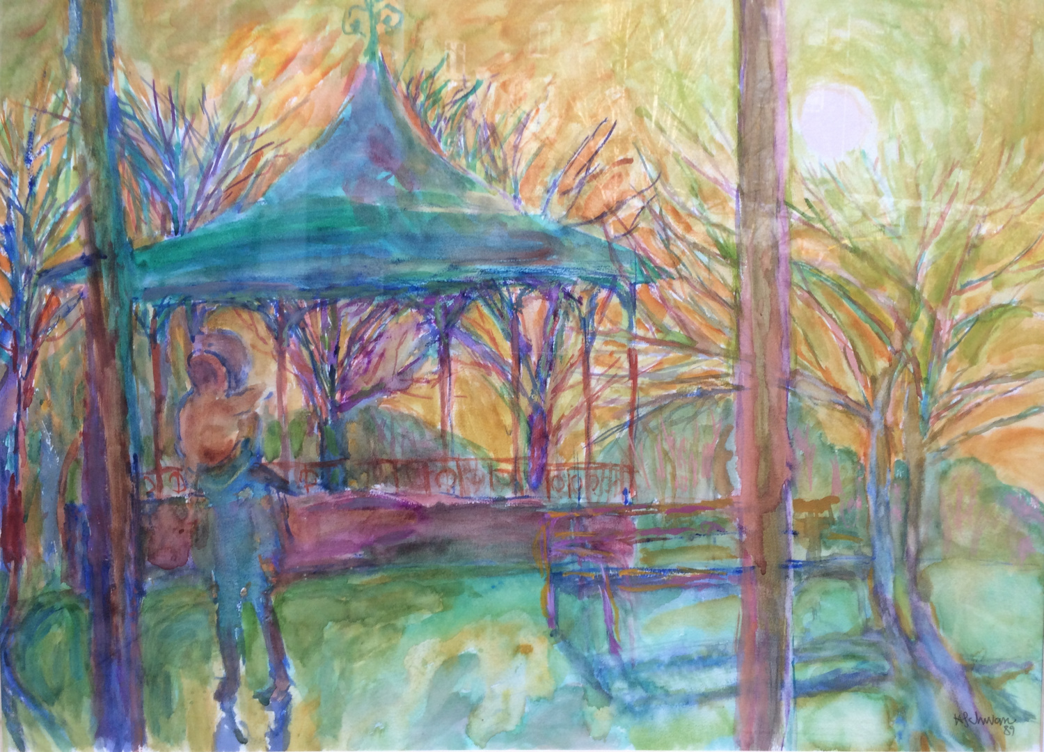 February Sun, Greenwich Park by Hans Schwarz