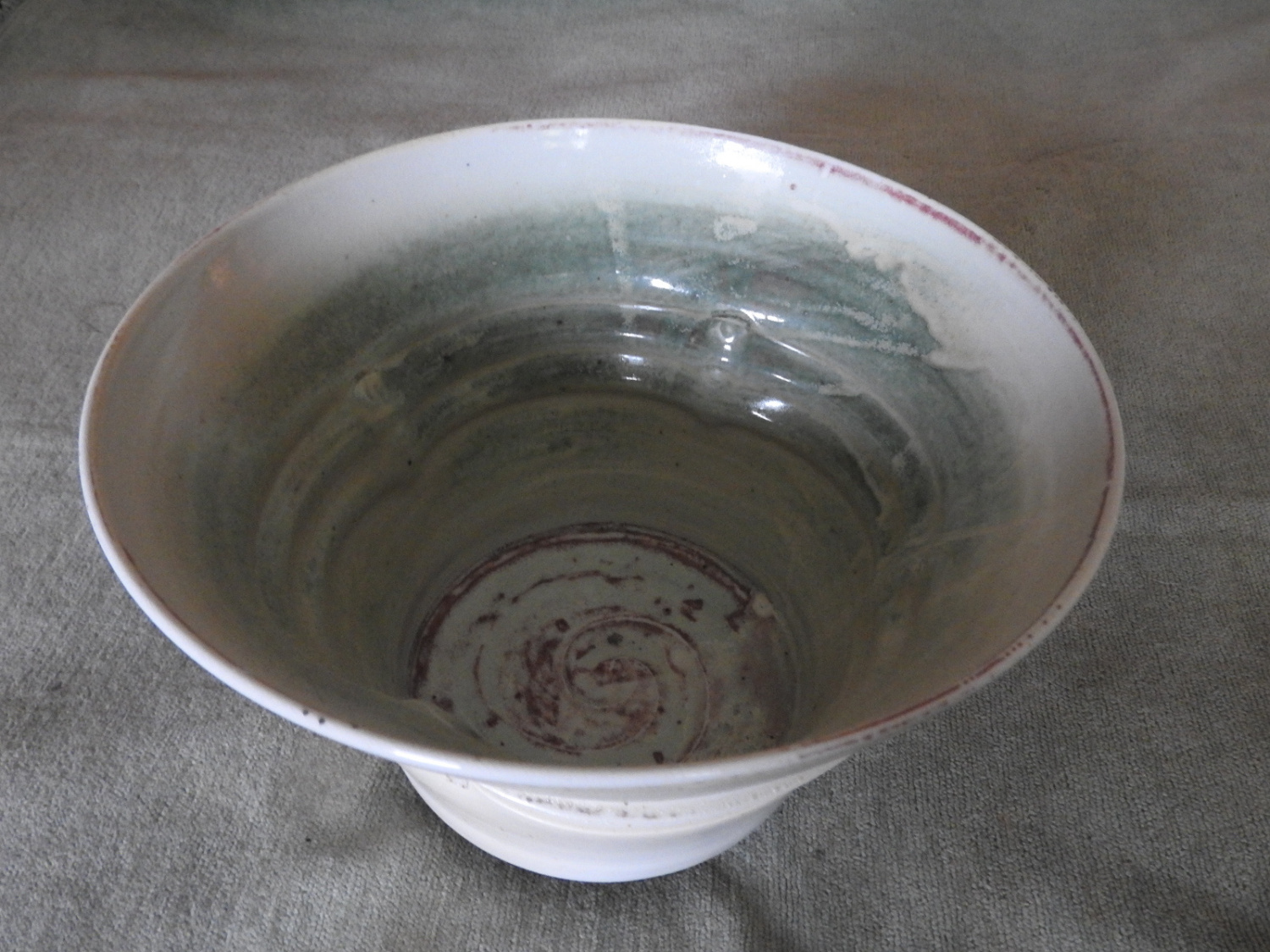 Deep porcelain bowl by Jack Docherty
