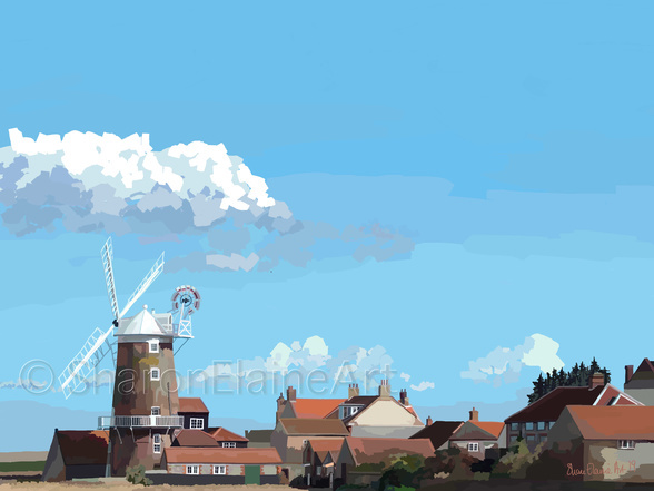Cley "the windmill has it" by Sharon Moulton