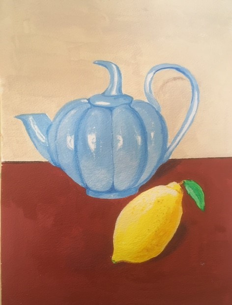 Teapot 1: Lemon Tea by Elaine Whitesides