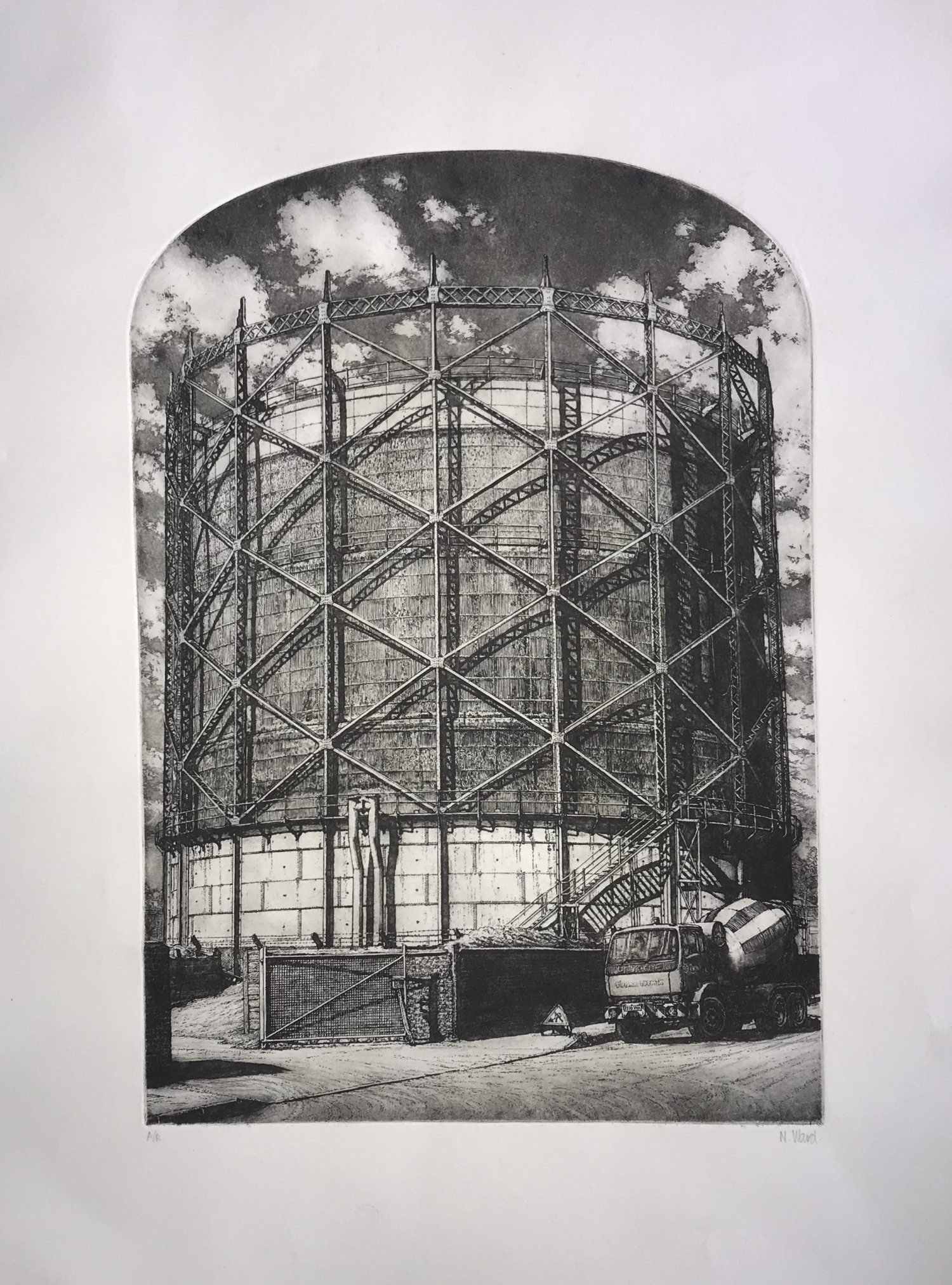 Gas Holder Ipswich by Nicholas Ward