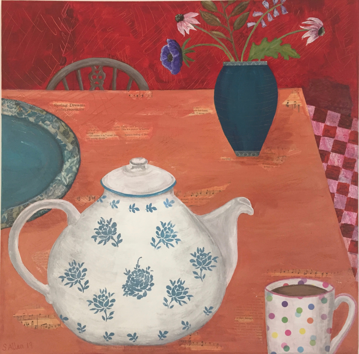 Danish teapot by Sarah Allen