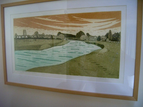 Sudbury from the Water Meadows by John Brunsdon