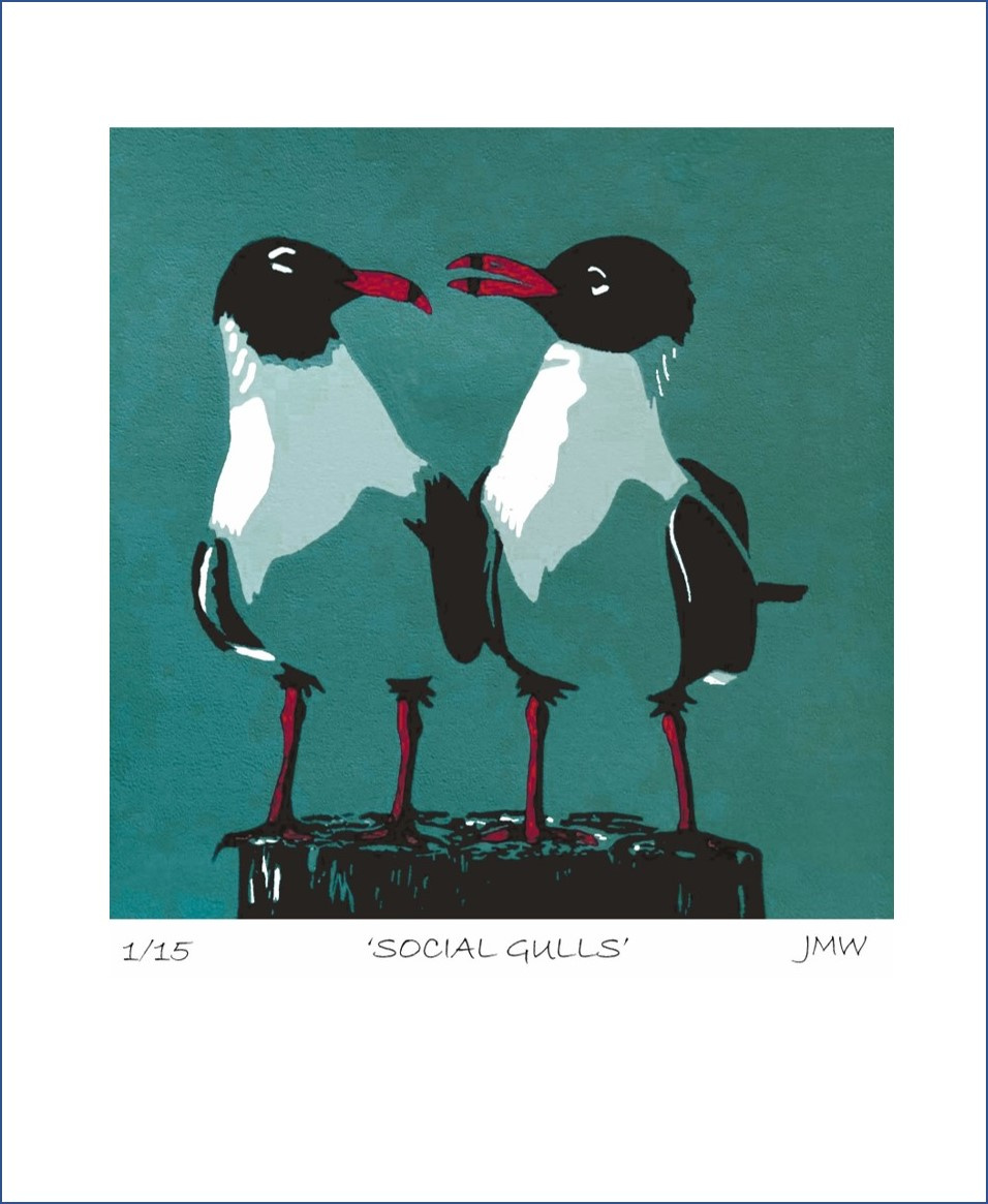 social gulls by JANETTE WILLIAMS