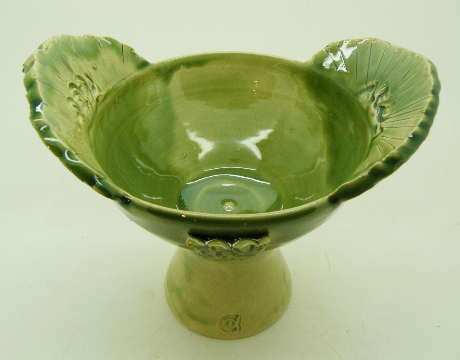 Celadon tall bowl by Catherine Boyne-Whitelegg