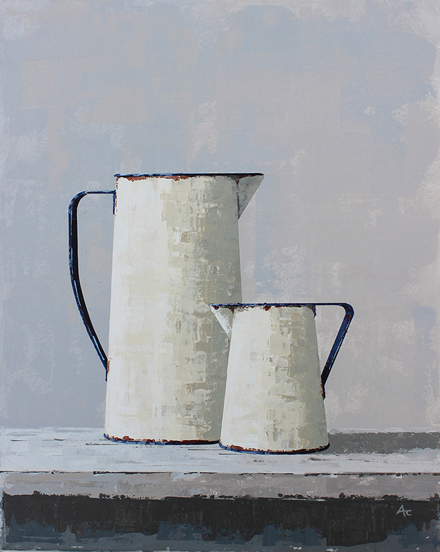 Enamel Jugs by Andy Curry