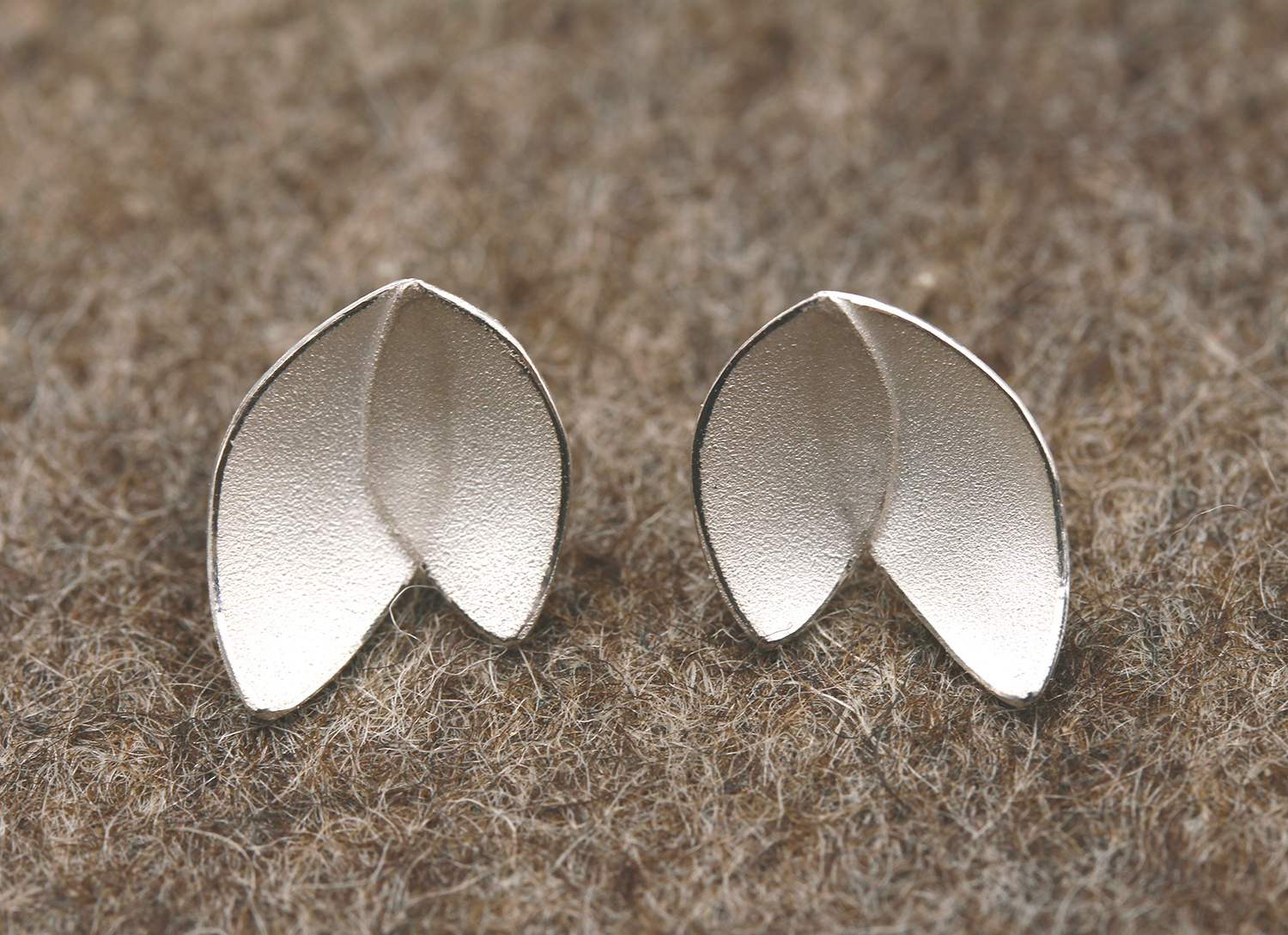 Long Eucalyptus Leaves Earrings by Donna Barry