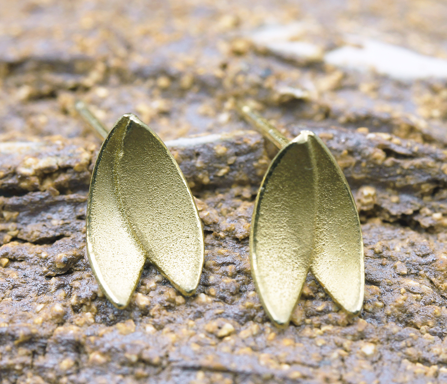 Double Petal Earrings by Donna Barry