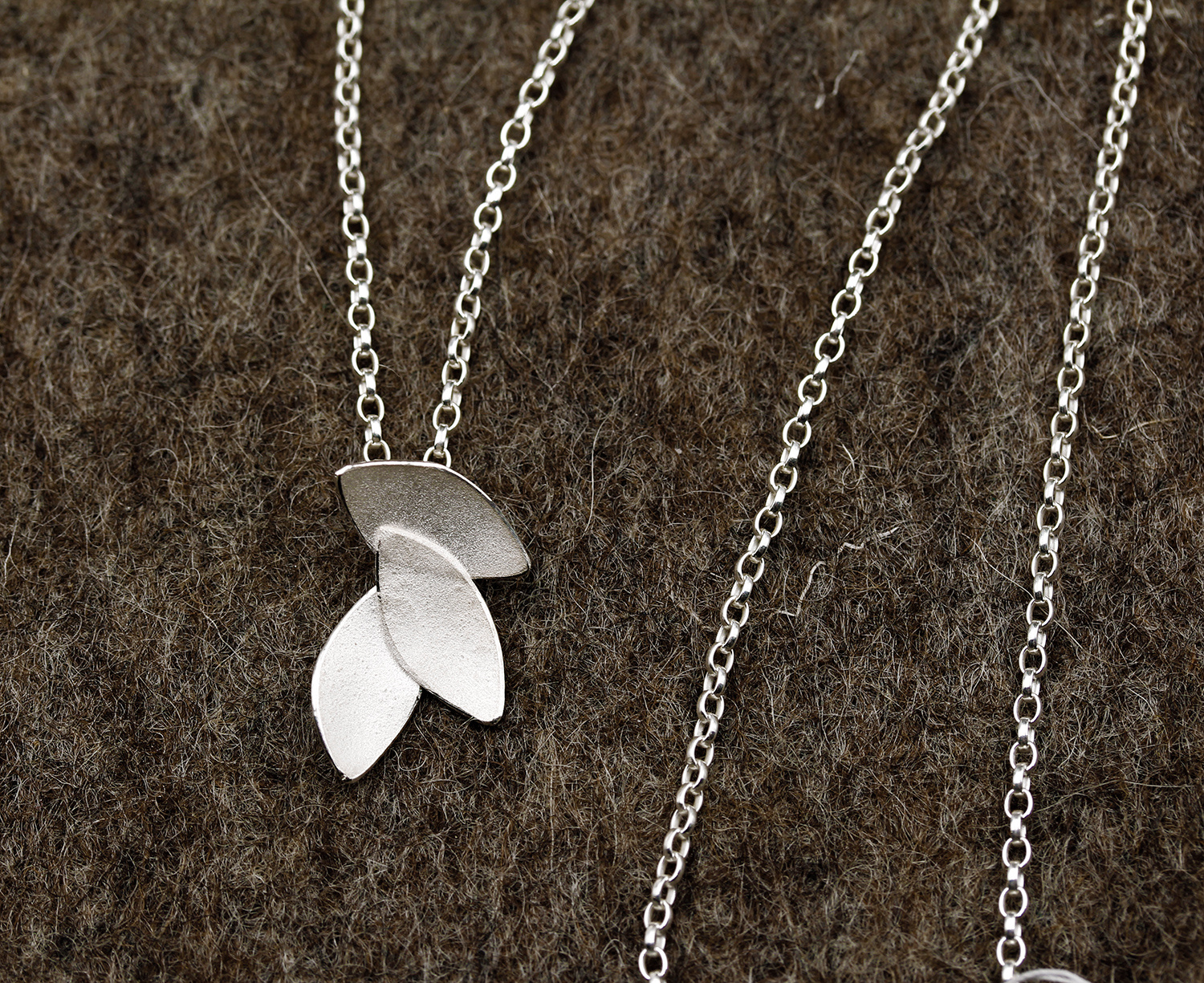 Eucalyptus Leaves Pendant by Donna Barry