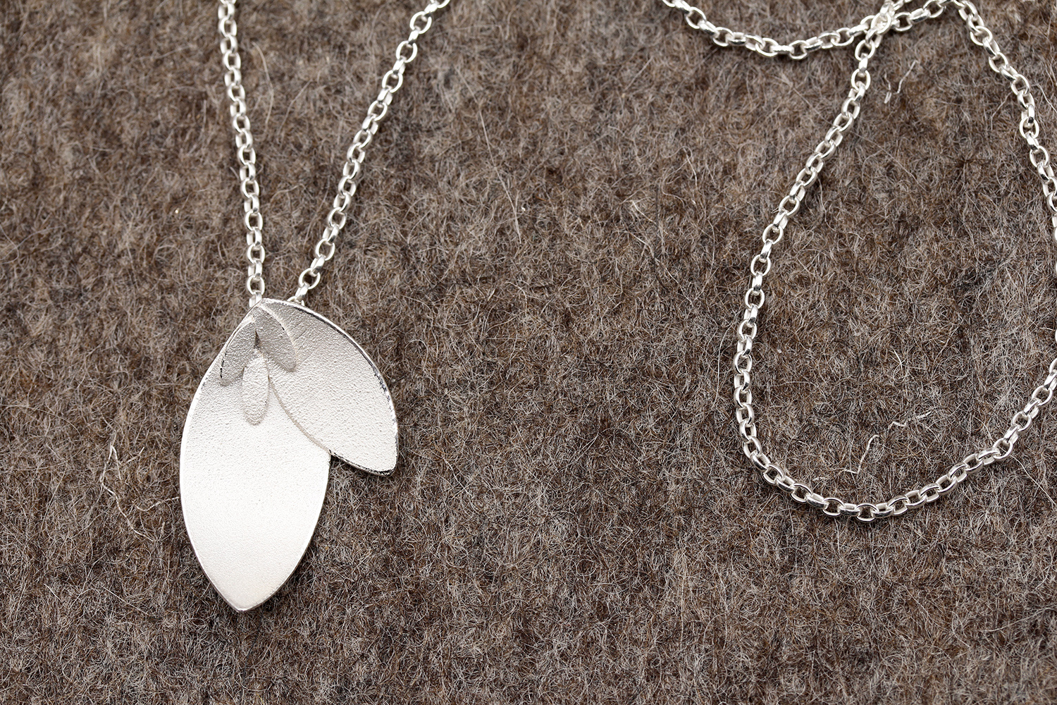 Eucalyptus Leaves Pendant by Donna Barry