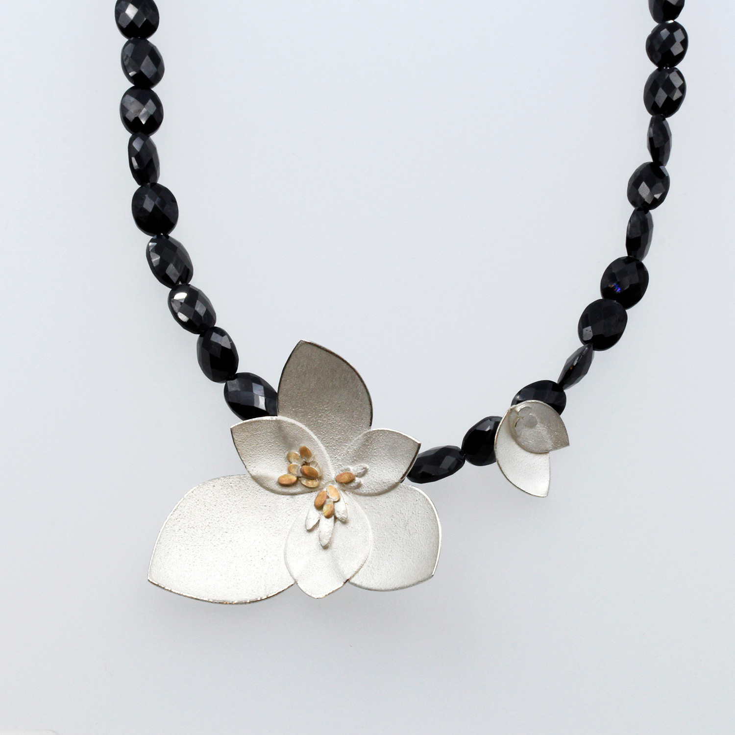 Orchid Foliage Necklace by Donna Barry