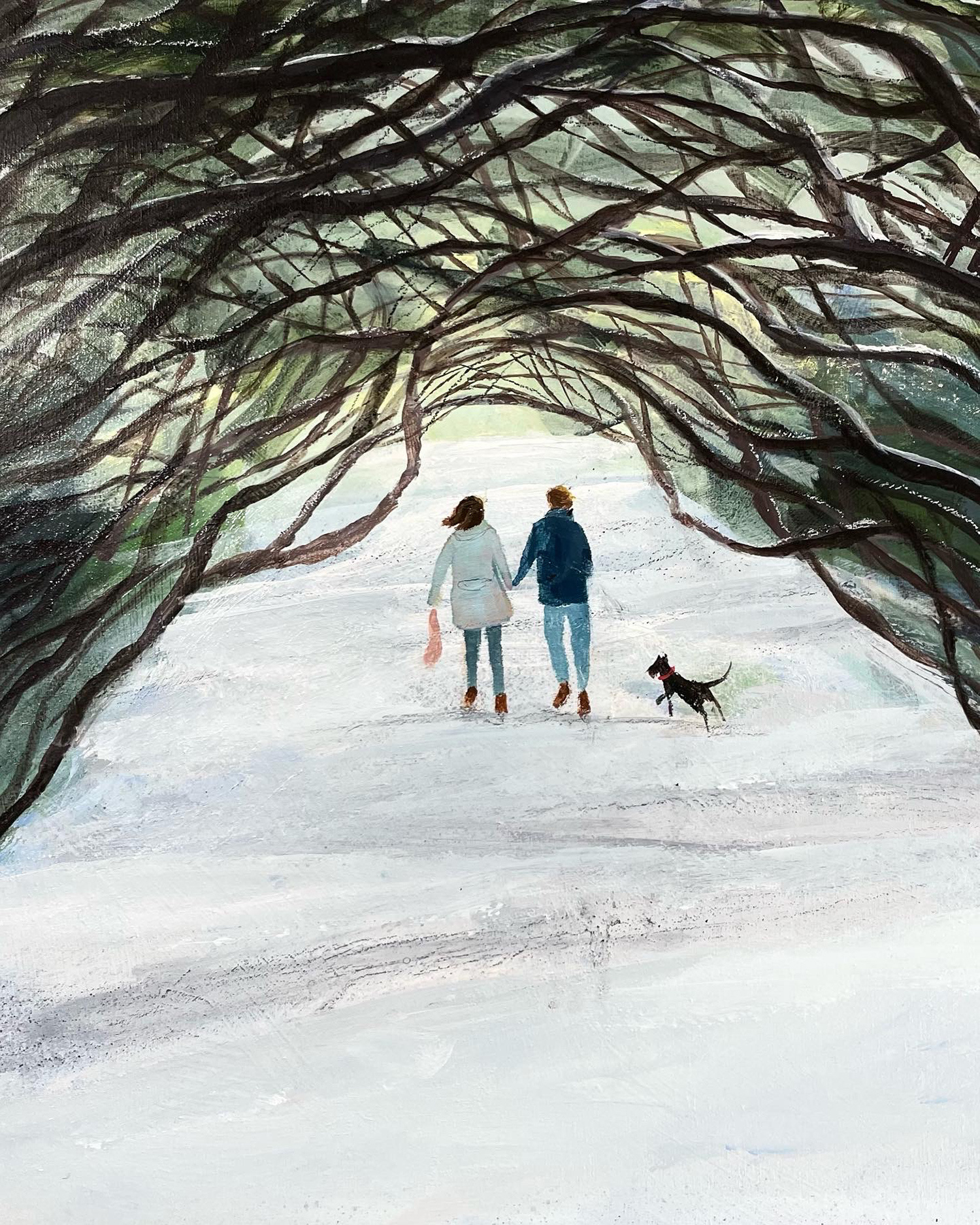 Snow Tunnel, Sheringham Park by Barbara Peirson