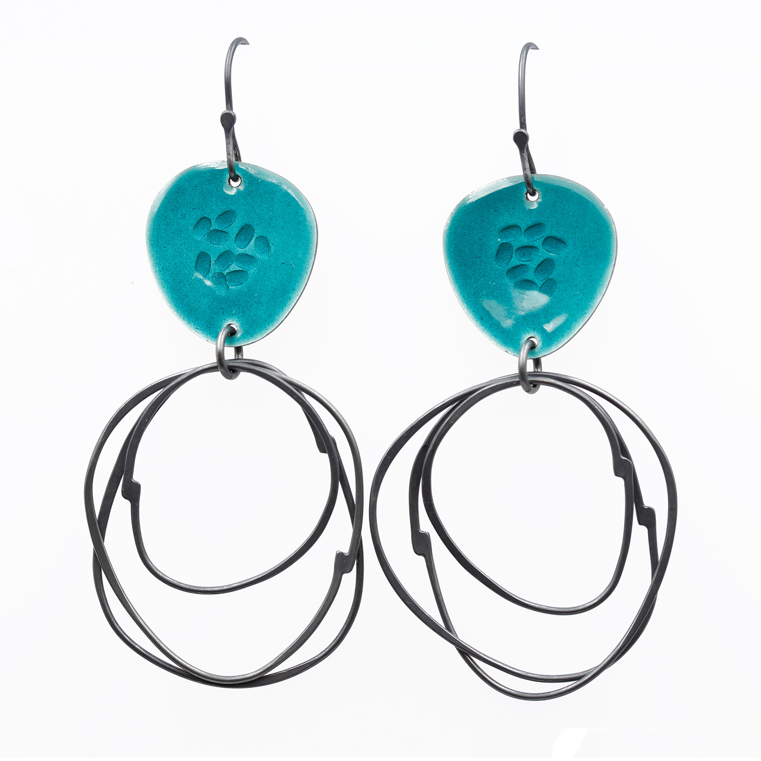 Flotsam Earrings with Loops by Caroline Finlay