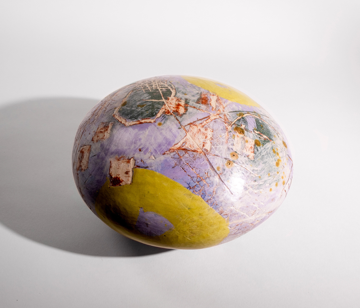 Speckled Violet Sculptural Form by Carolyn Genders