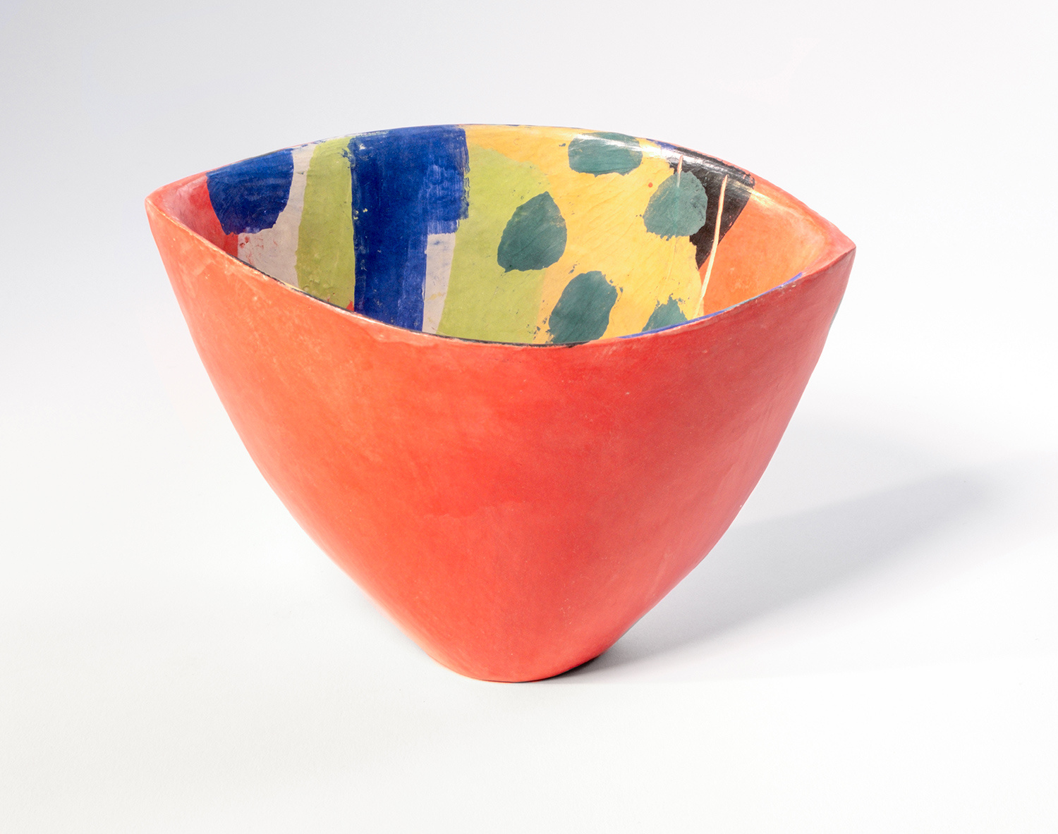 Retro Red III Open Vessel by Carolyn Genders