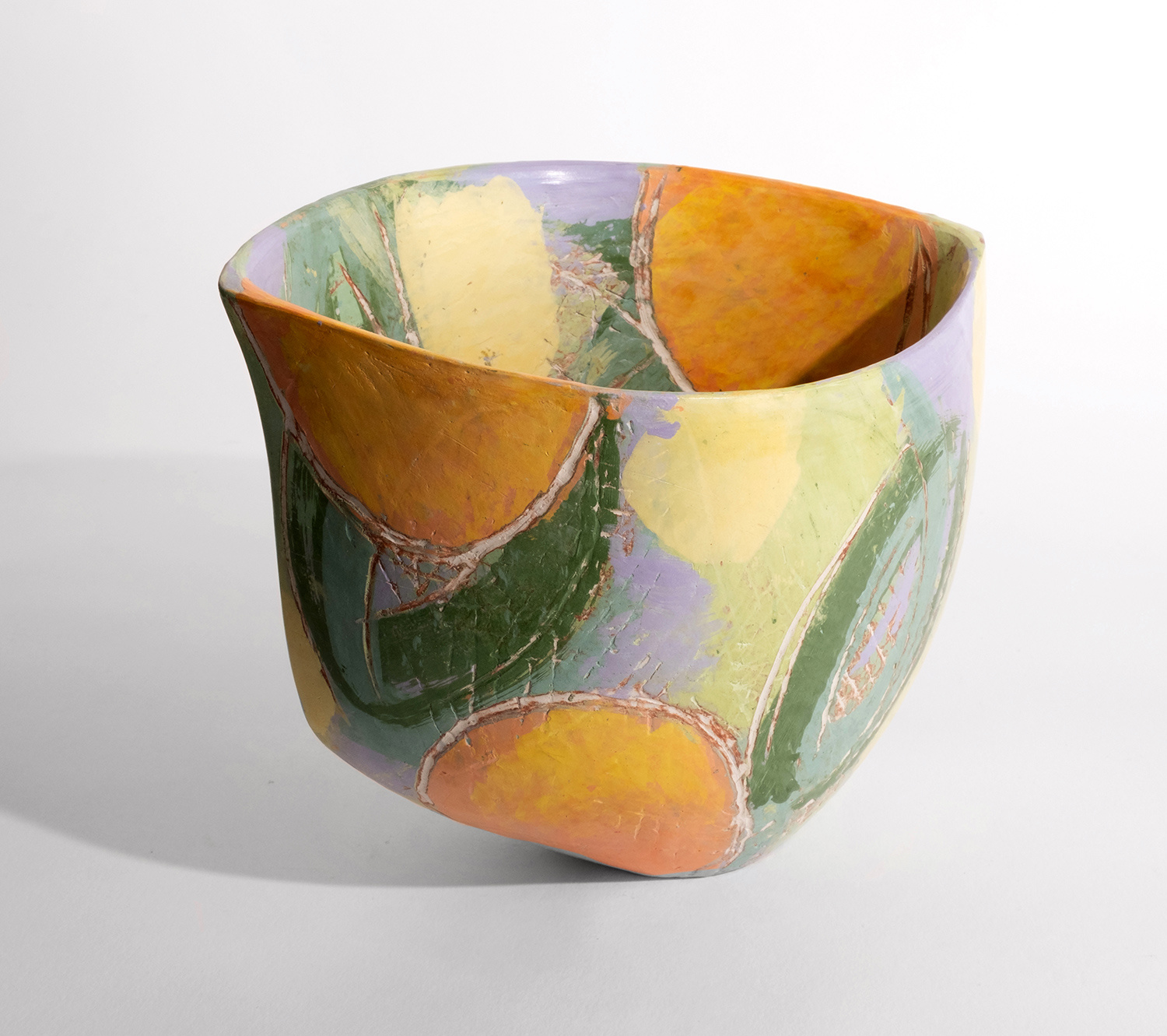 Abstract Spring II Open Vessel by Carolyn Genders