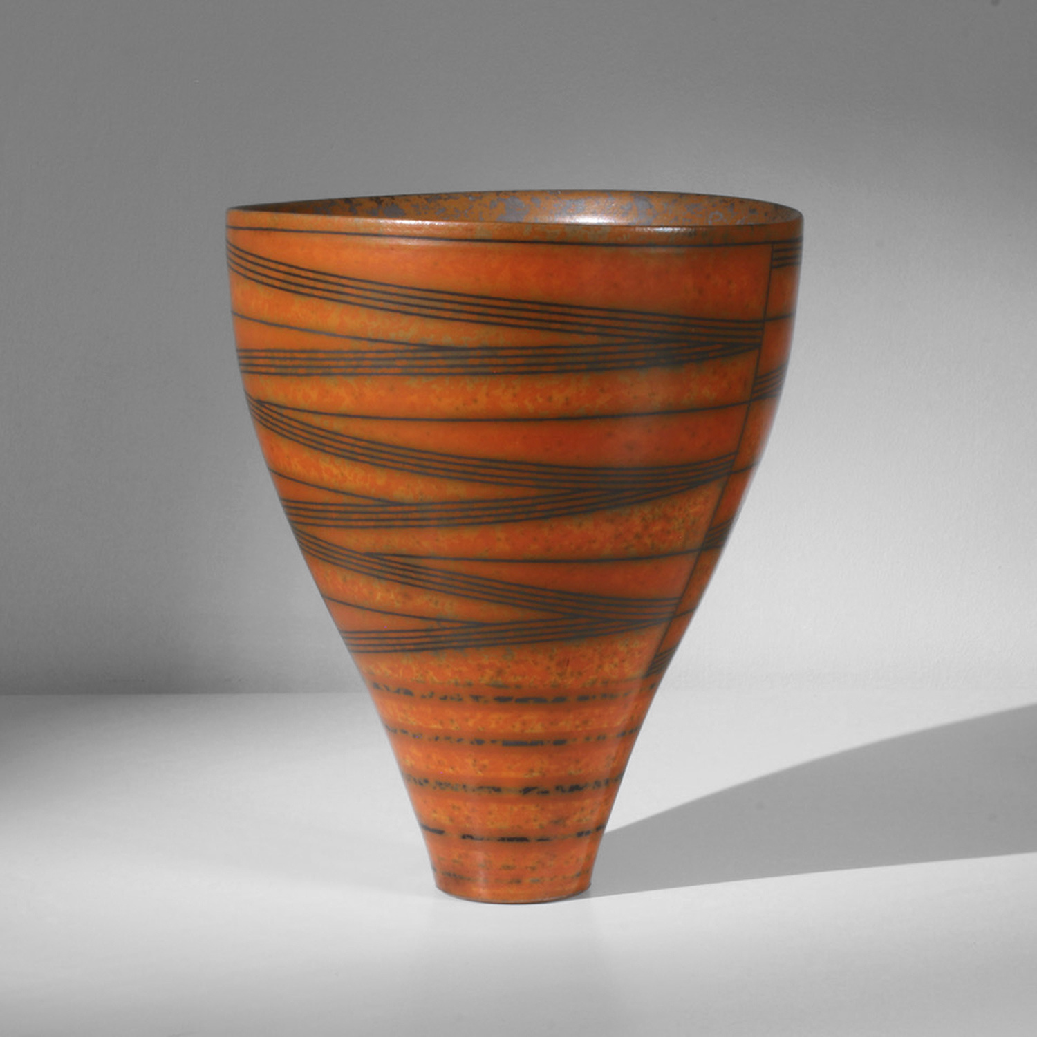 Form with Oval Rim by Duncan Ross