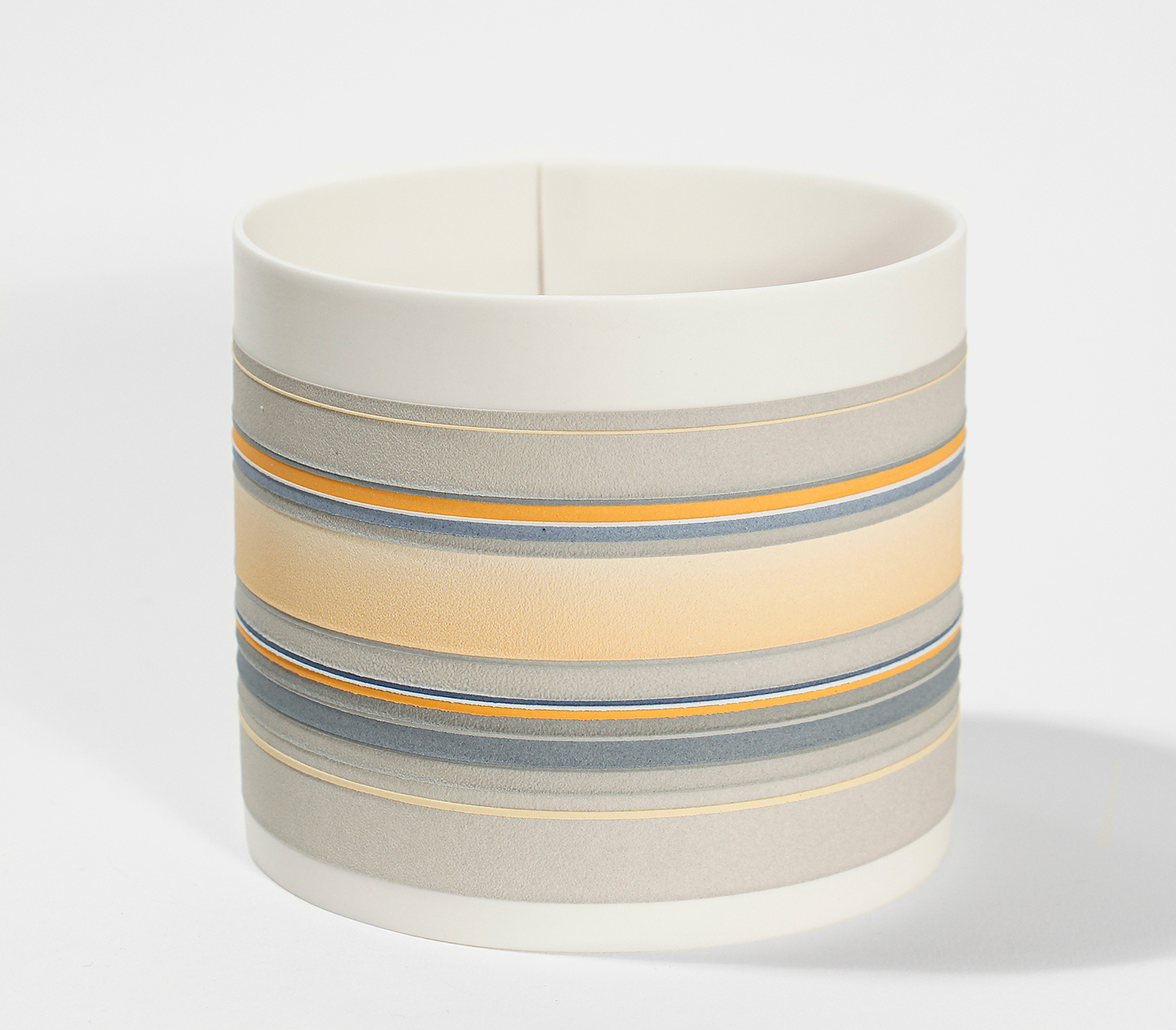 Orange with Blue Vessel by Rachel Foxwell