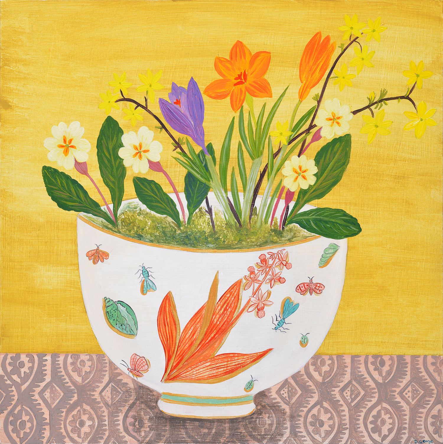 Orchid Bowl by Debbie George