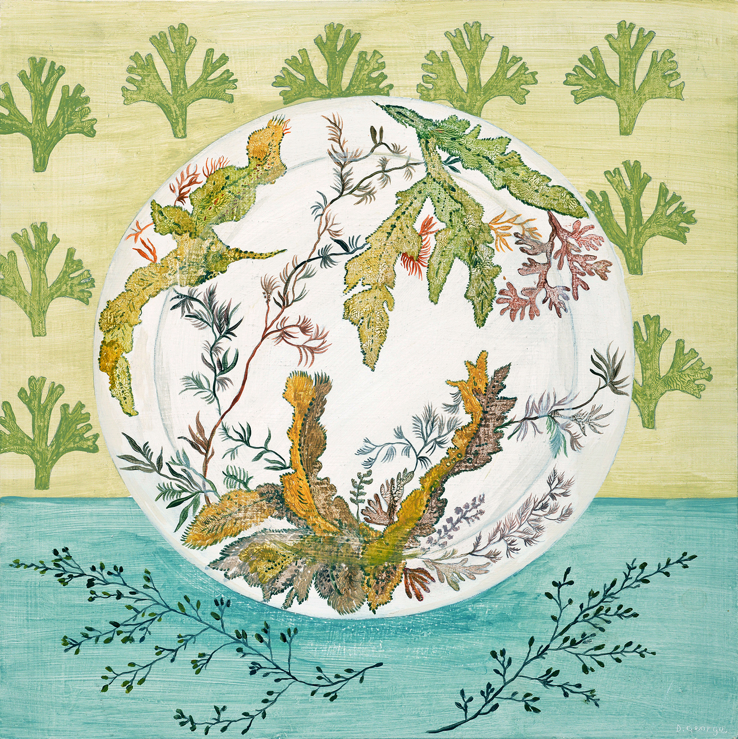 Seaweed Plate by Debbie George