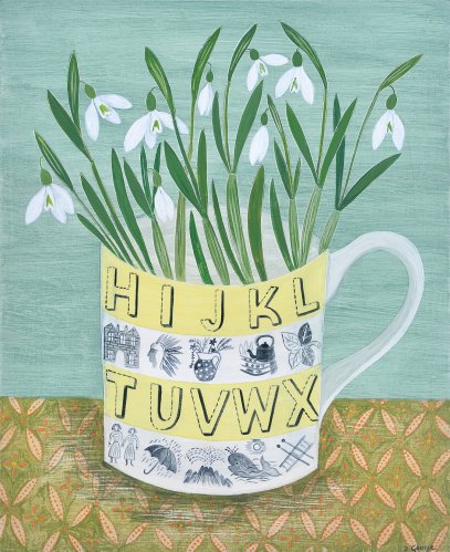 Alphabet Cup and Snowdrops