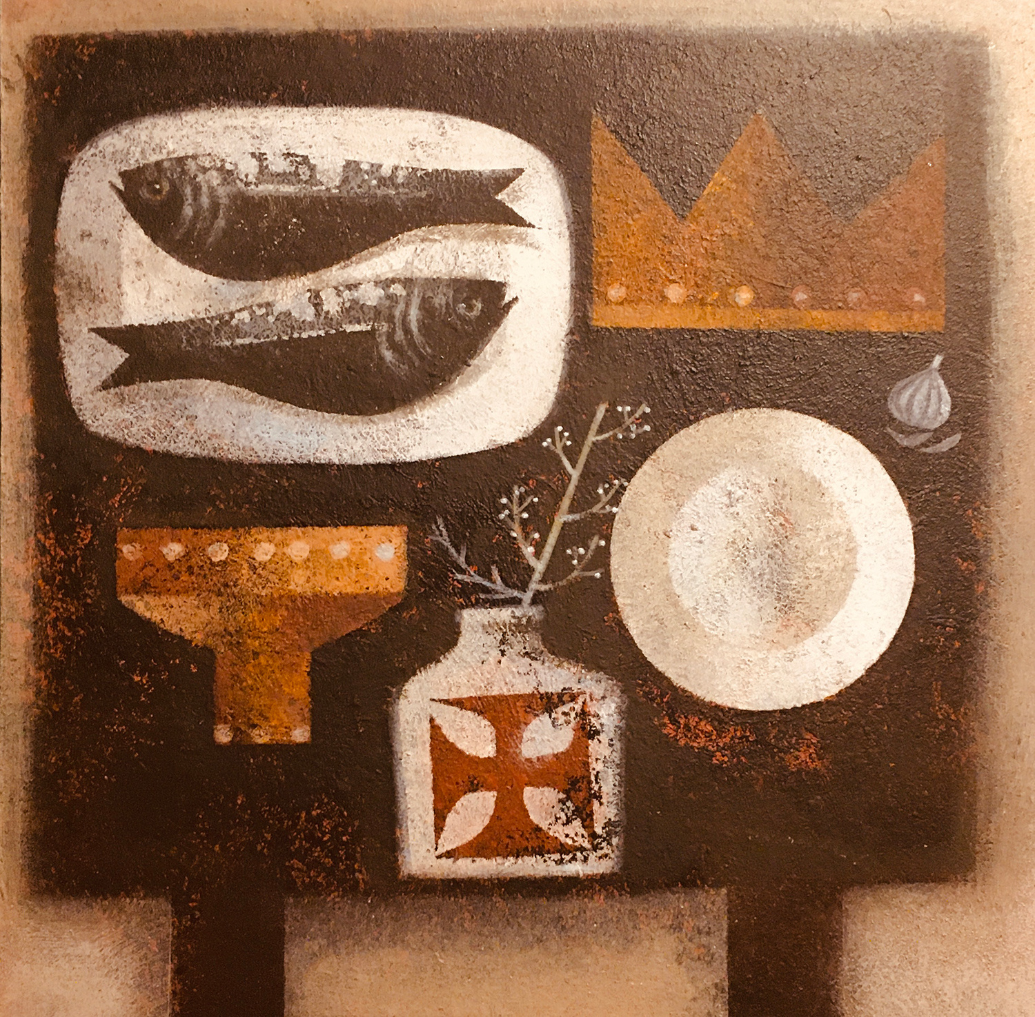 Still Life with Pilgrim Flask by Graham Ward