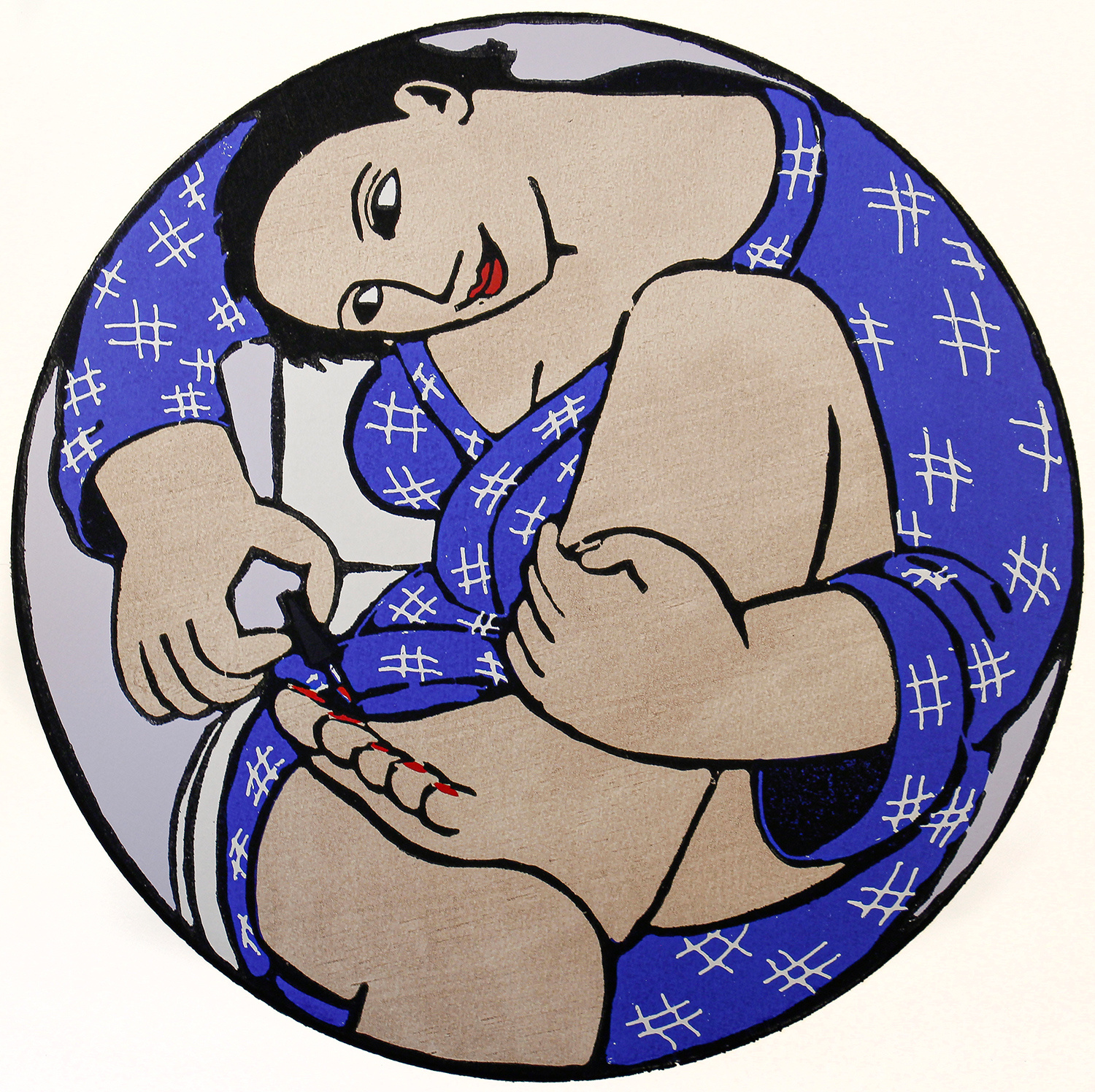 Painting Toenails by Anita Klein