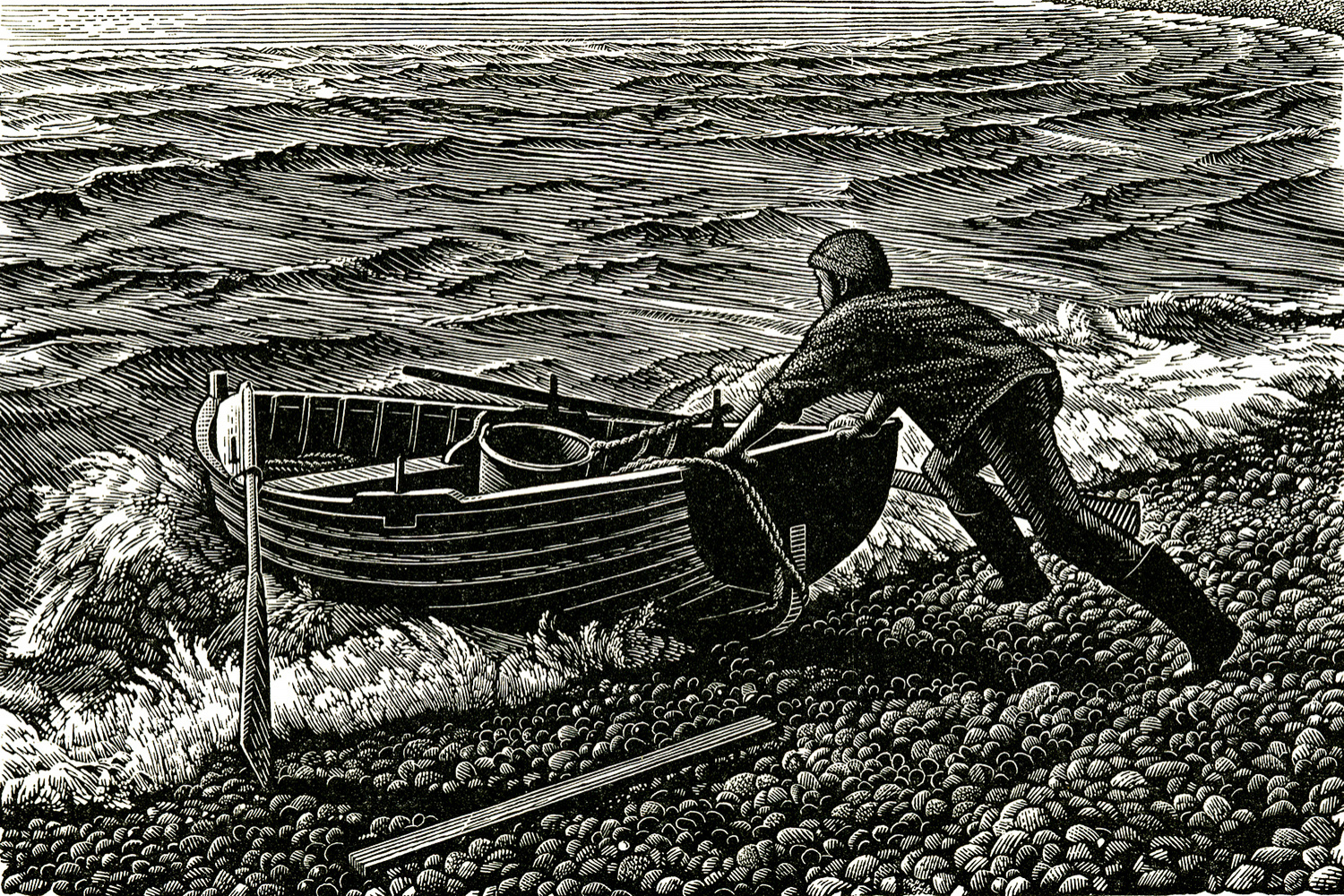 Chesil Boatman by Howard Phipps