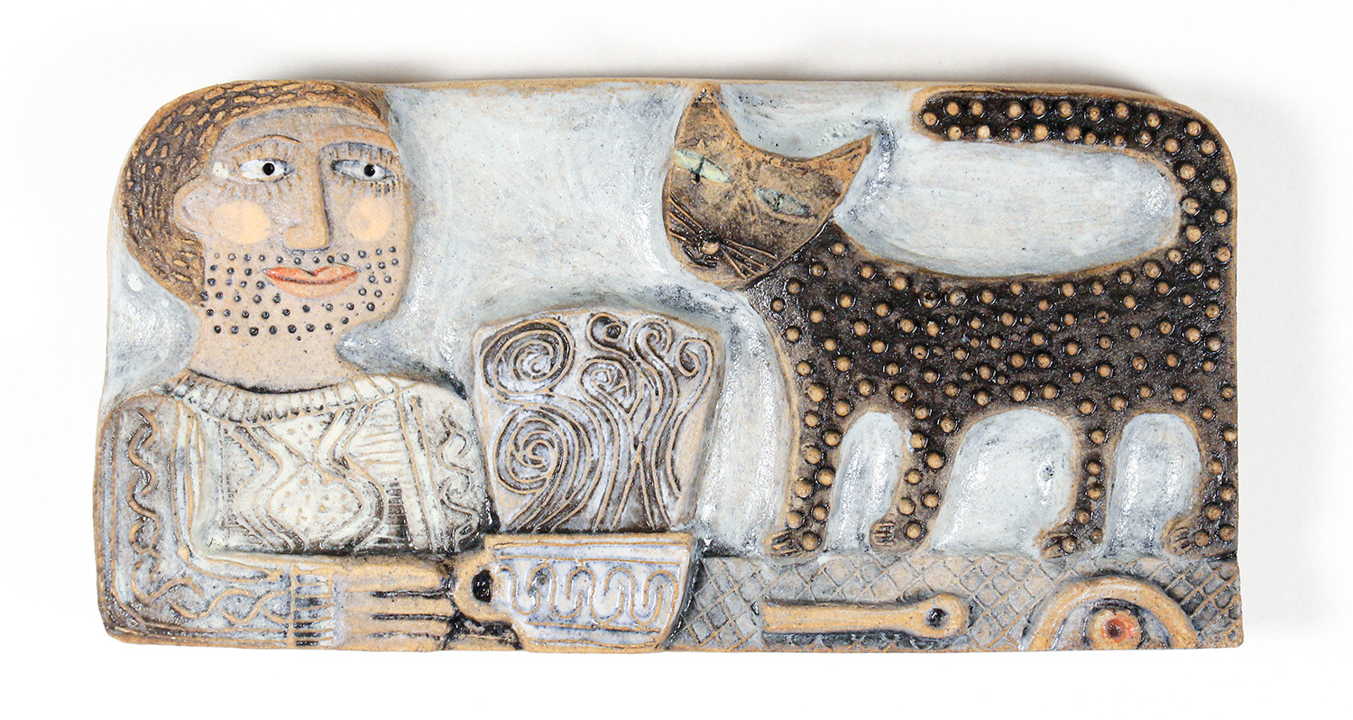 Man and Cat by Hilke MacIntyre