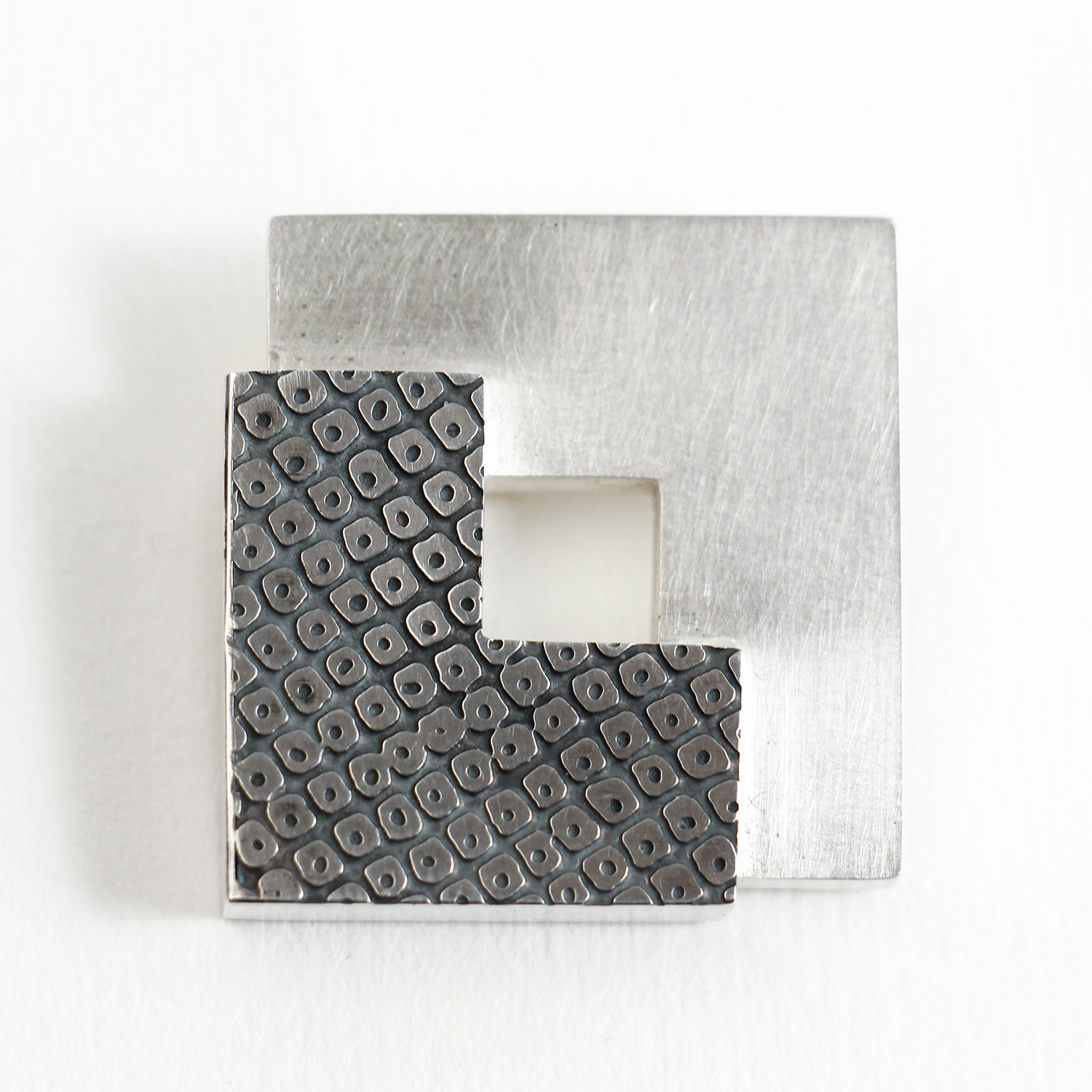 Square Brooch by Jill Newbrook