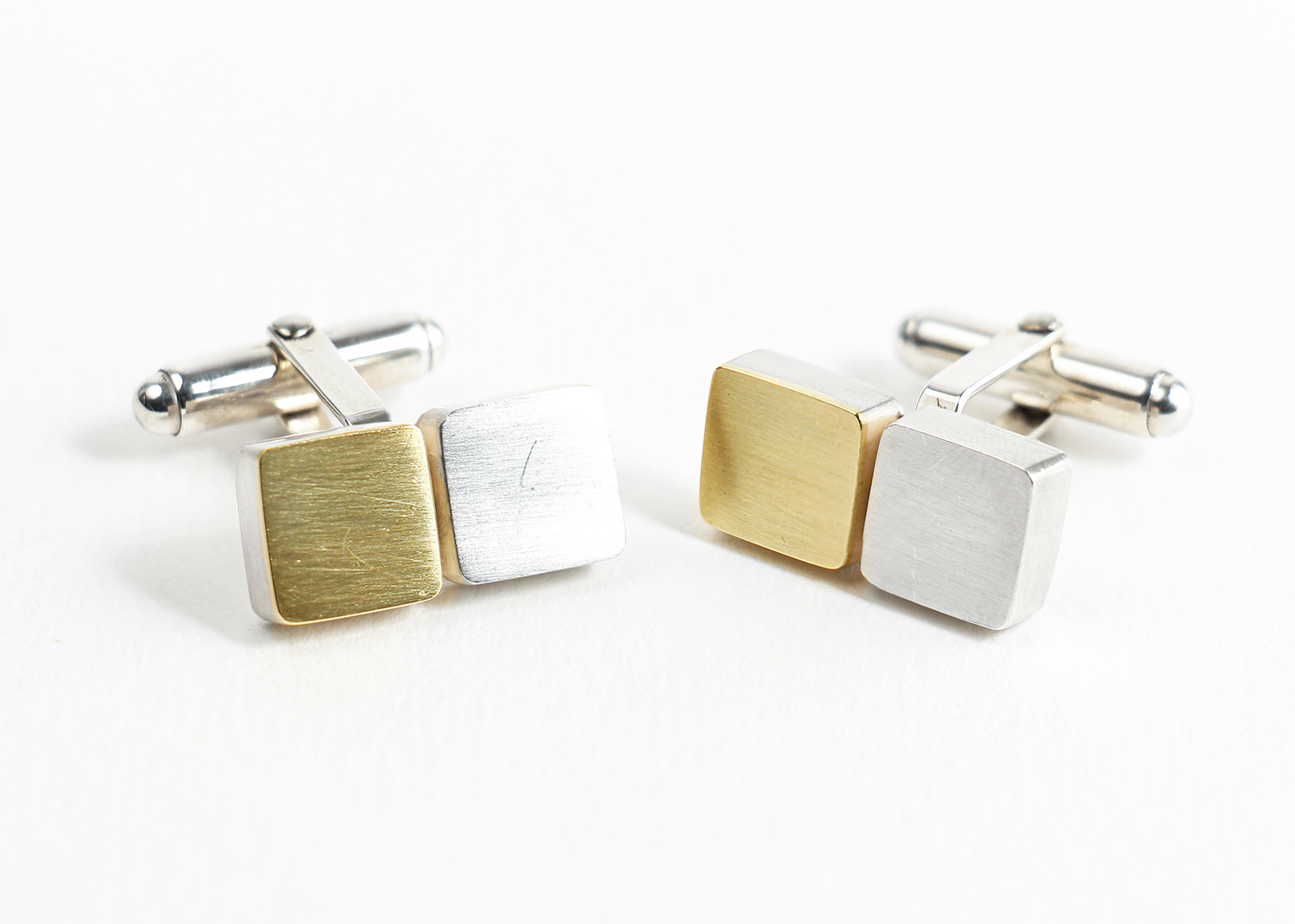 Double Square Cuffllinks by Jill Newbrook