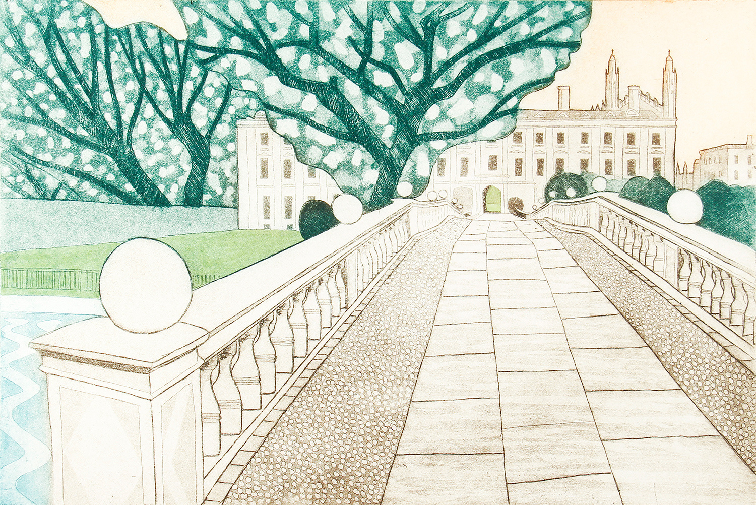 Clare College, Cambridge by John Brunsdon