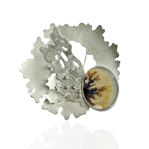 Evernia Dendrite Brooch