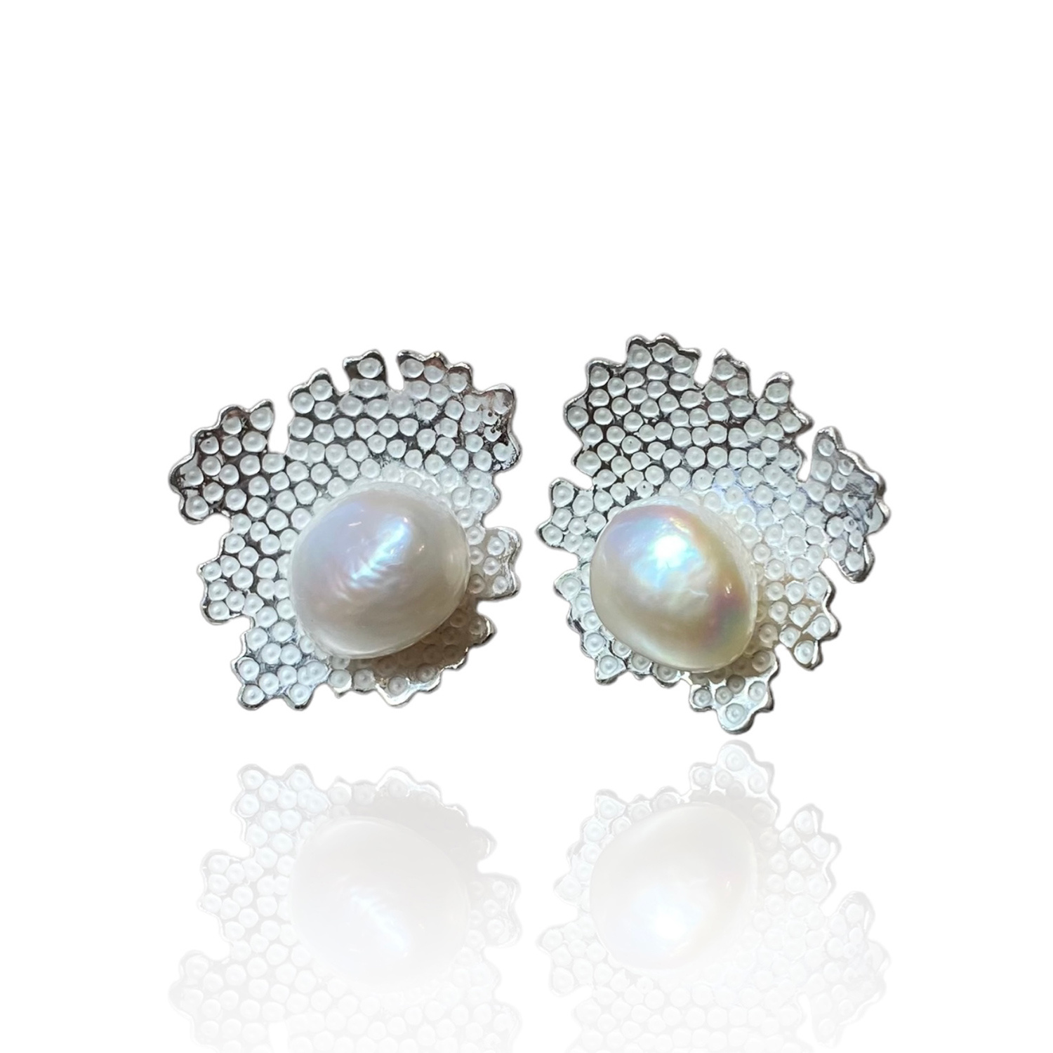 Parmelia Pearl Studs by Kate Bajic
