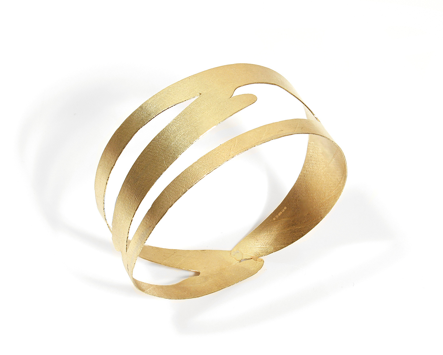 Milled Freeform Bangle by Kelvin Birk