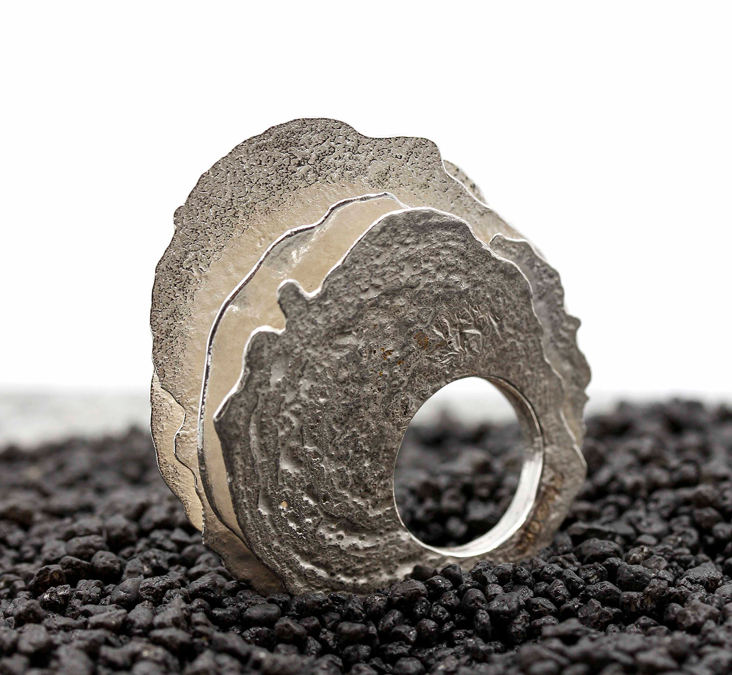 Layered Discs Ring by Kelvin Birk